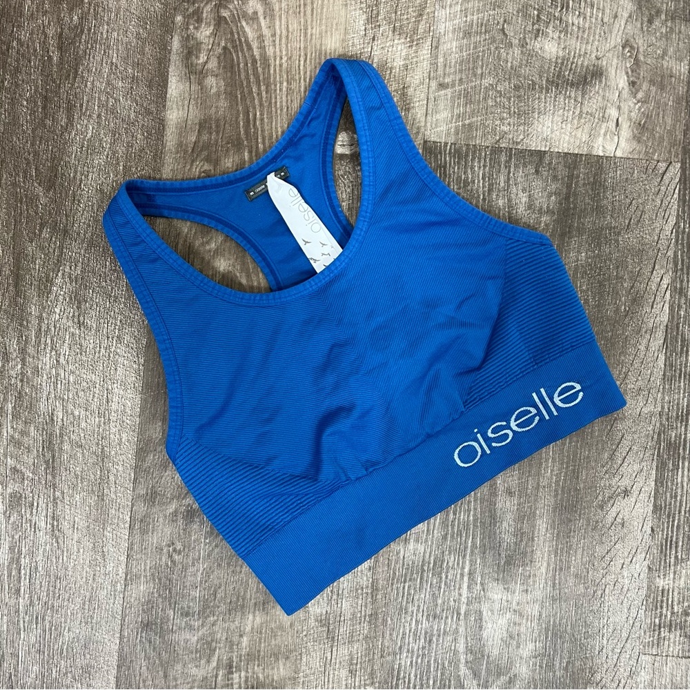 Oiselle Blue Sports Bra